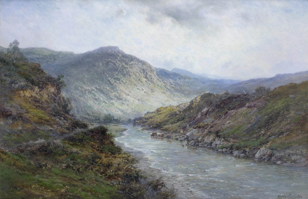 Řeka Perthshire nebo Near Callander od Alfred de Breanski