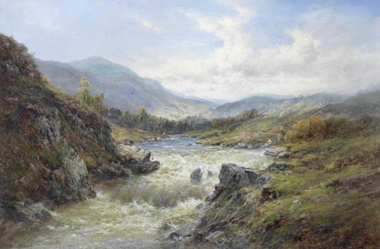 Falls of the Tay od Alfred de Breanski