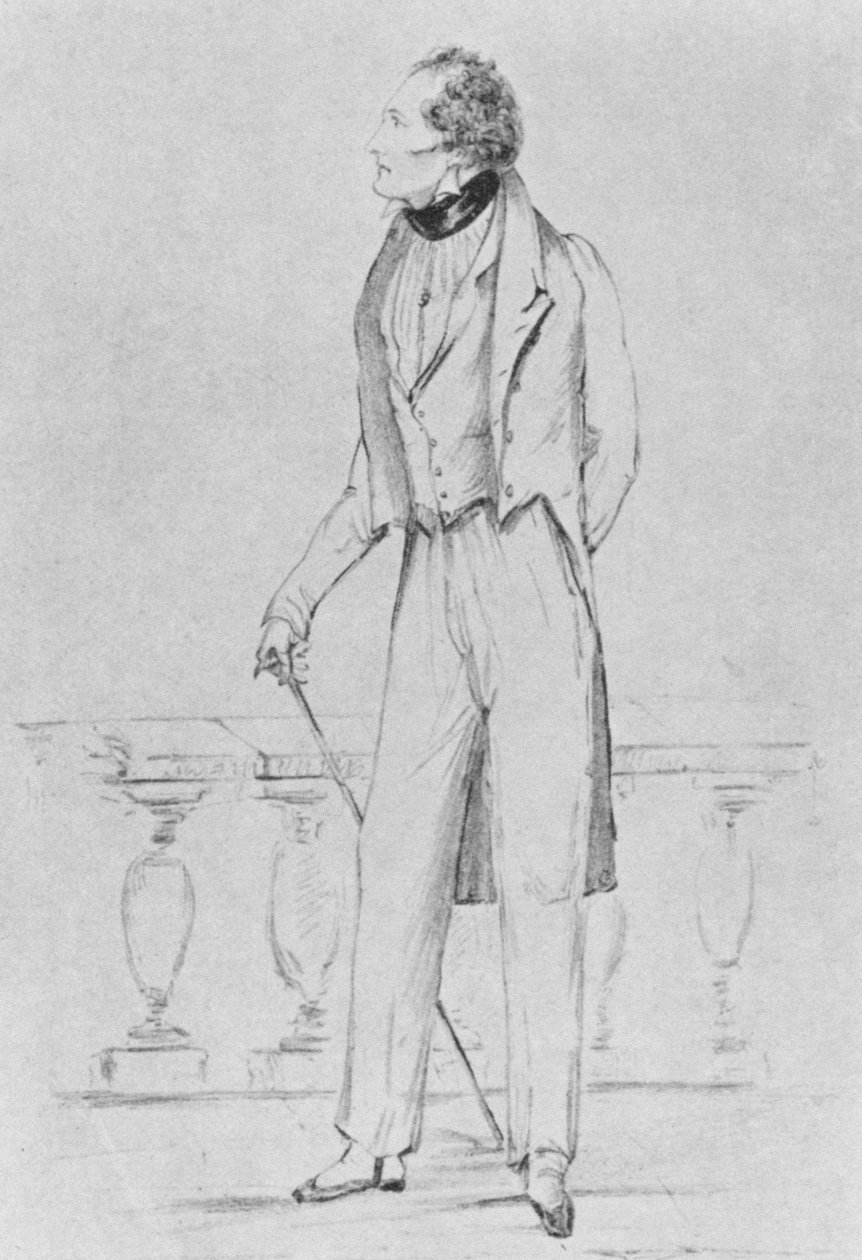 Portrét lorda Byrona "Poslední z Dandies od Alfred Comte d