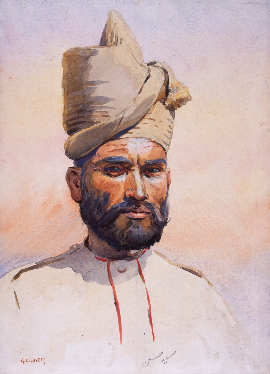 Voják 26. Punjabis Malikdin Khel (Afridi), ilustrace k 