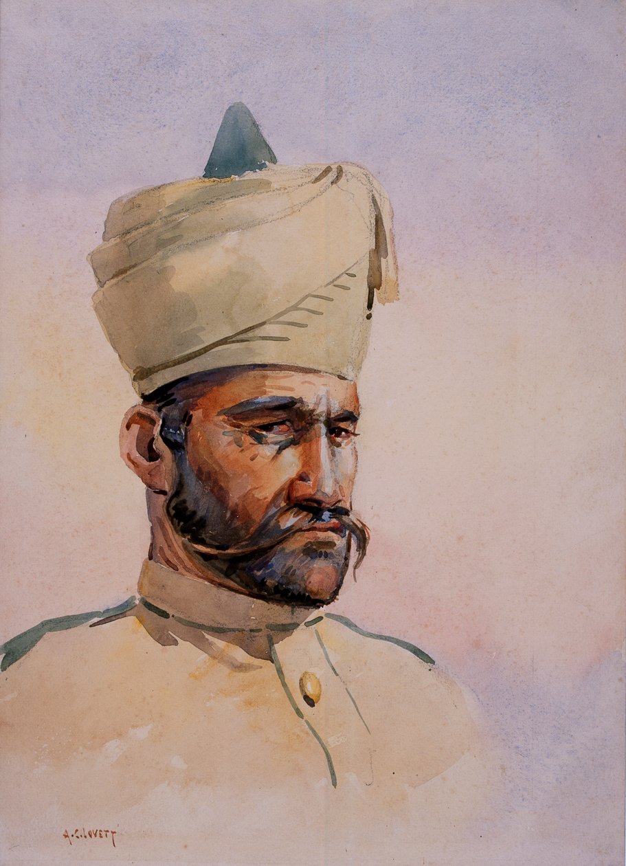 Voják 40. Pathanů, Malikdin Khel (Afridi), ilustrace k 