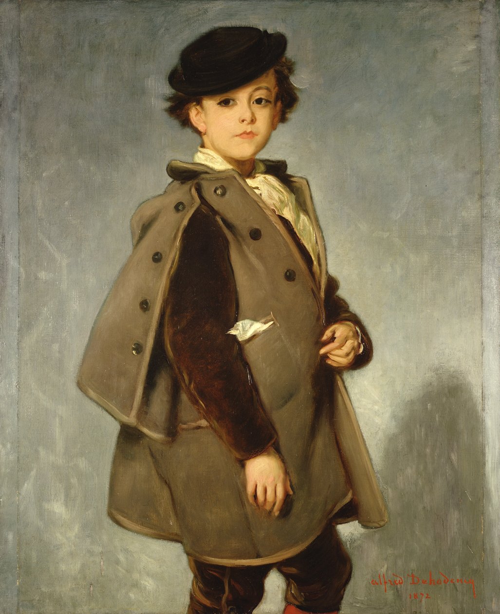 Edmond Dehodencq (1860-87) na plášti Inverness, 1872 od Alfred Dehodencq