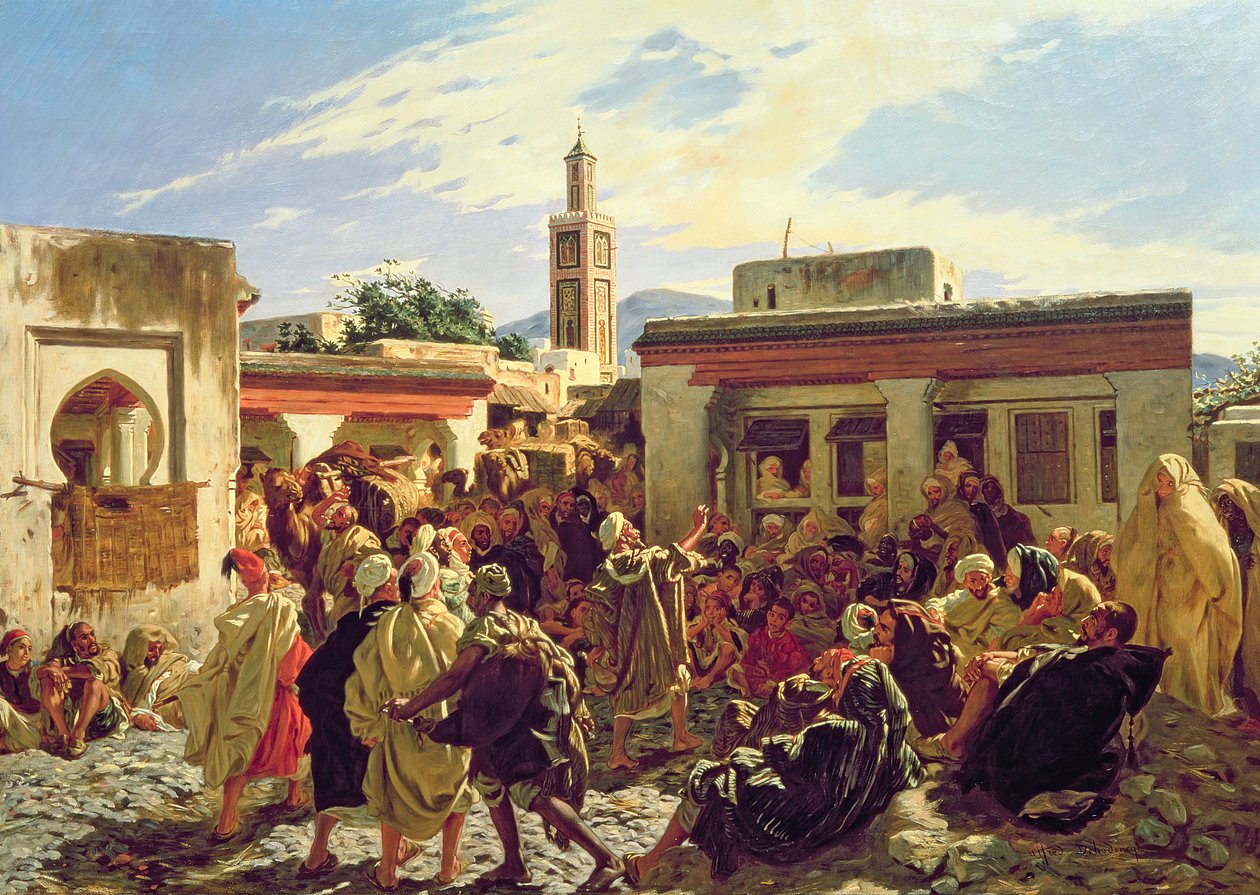Marocký vypravěč, 1877 od Alfred Dehodencq
