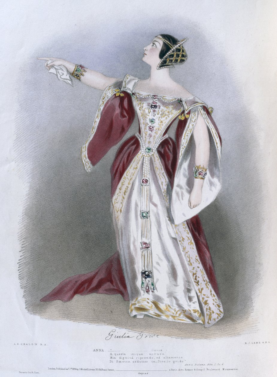 Giulia Grisi (1811-69) jako Anna v 