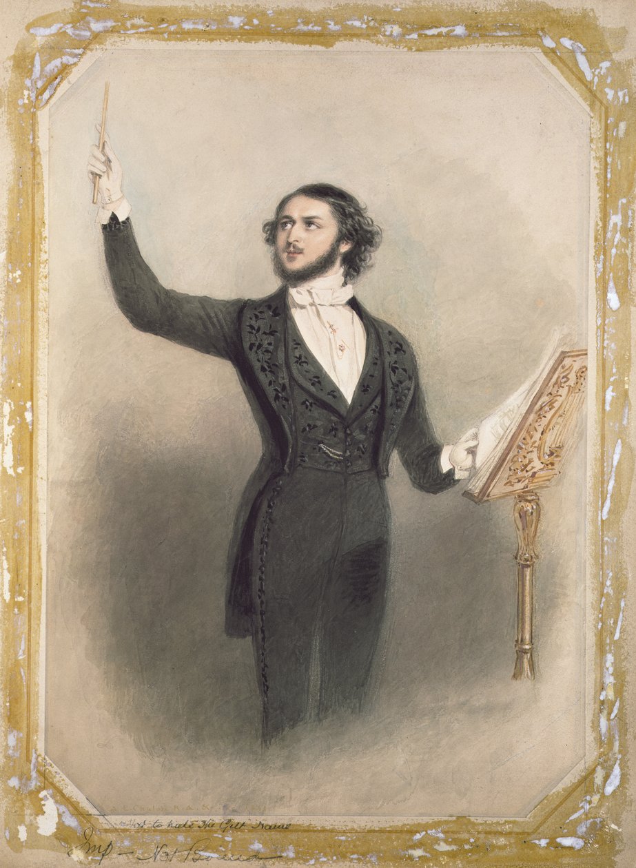 Louis Antoine Jullien (1812-60) od Alfred Edward Chalon