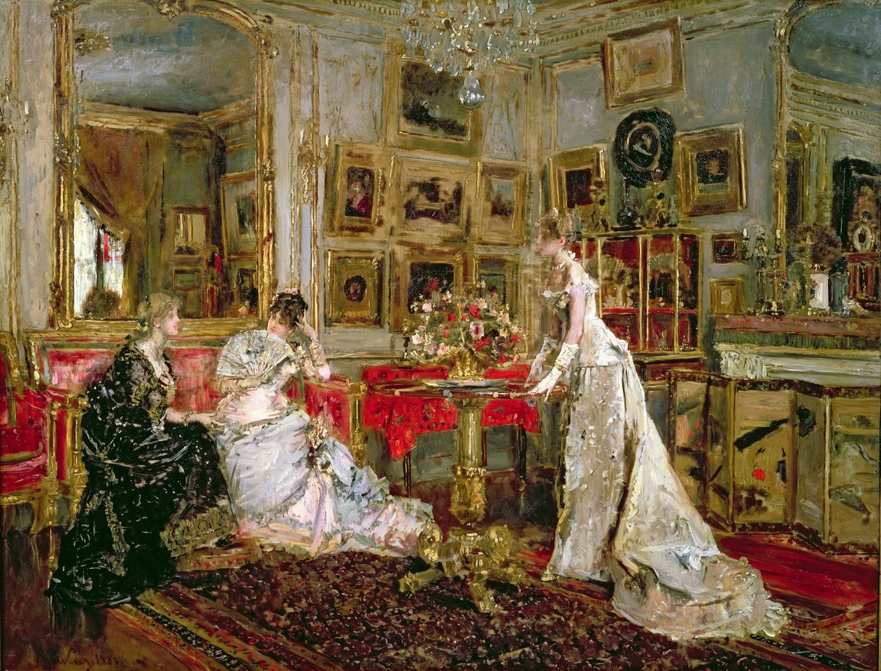 Hostující od Alfred Emile Stevens