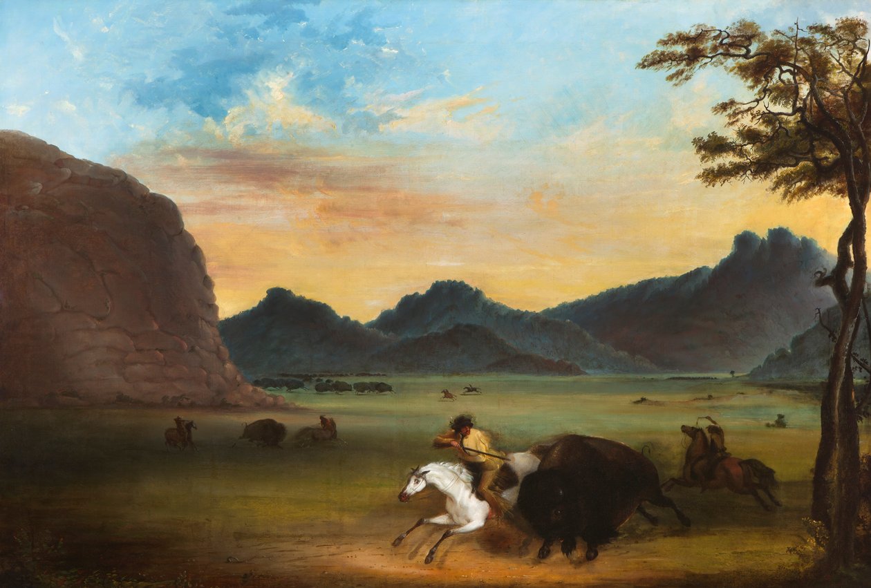 Lov na buvoly od Alfred Jacob Miller