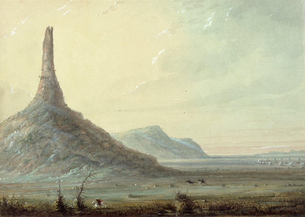 Komínová skála, 1837 od Alfred Jacob Miller