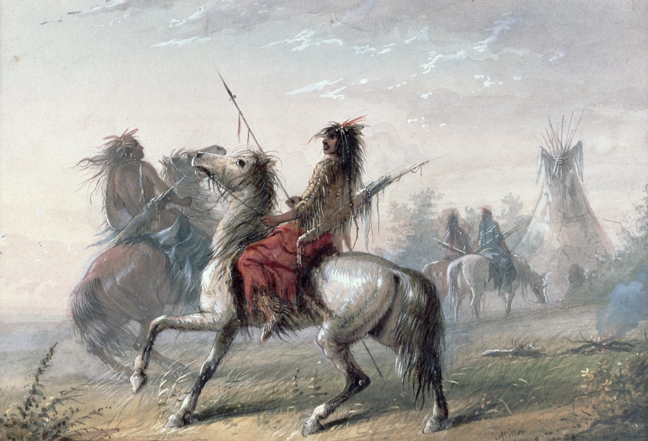 Hadí indiáni, 1837 od Alfred Jacob Miller