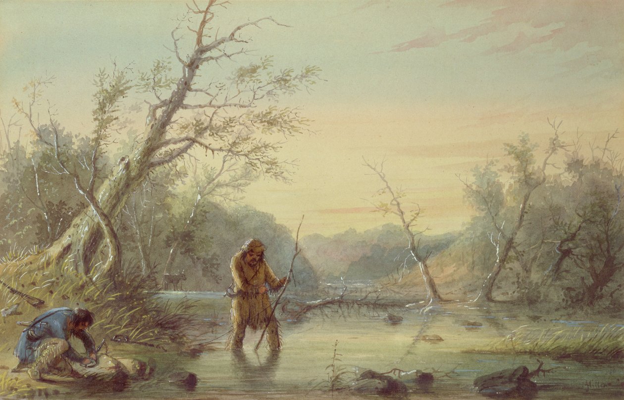Odchyt bobrů, 1858 od Alfred Jacob Miller