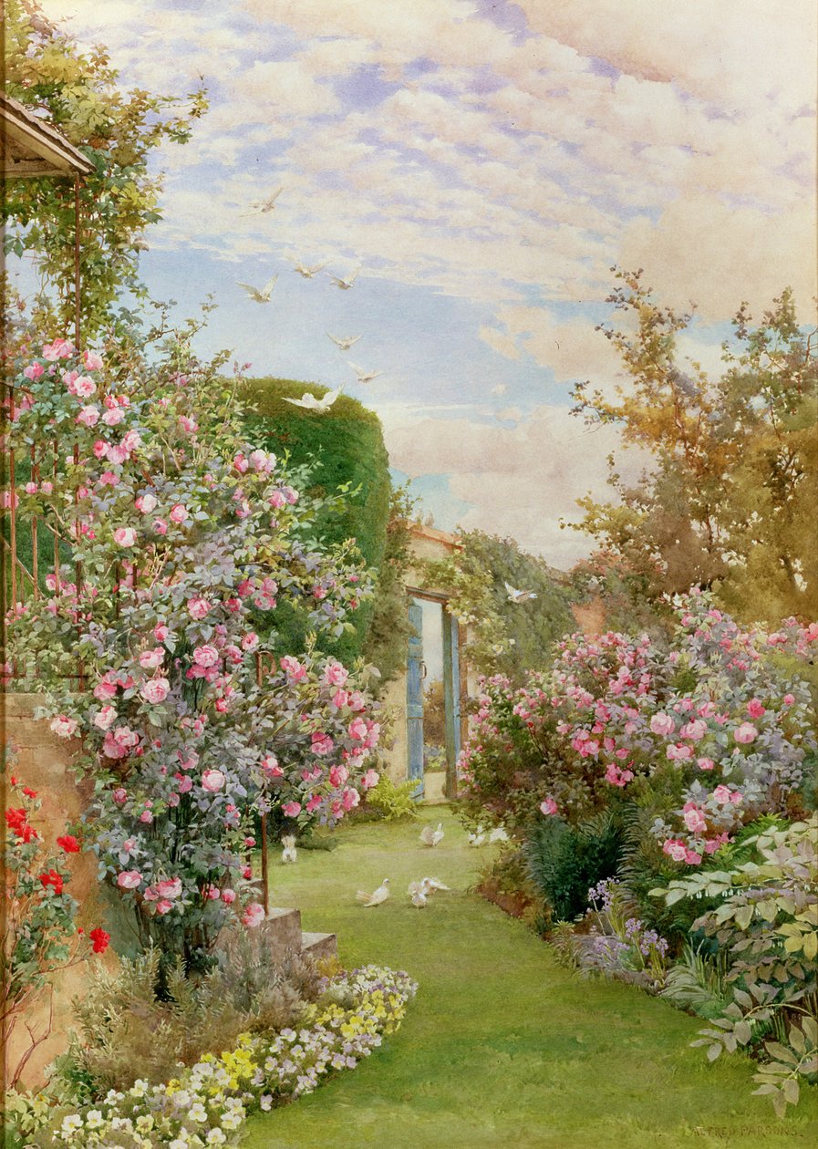 China Roses, Broadway od Alfred Parsons