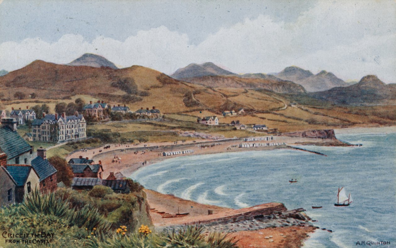 Criccieth Bay z hradu od Alfred Robert Quinton