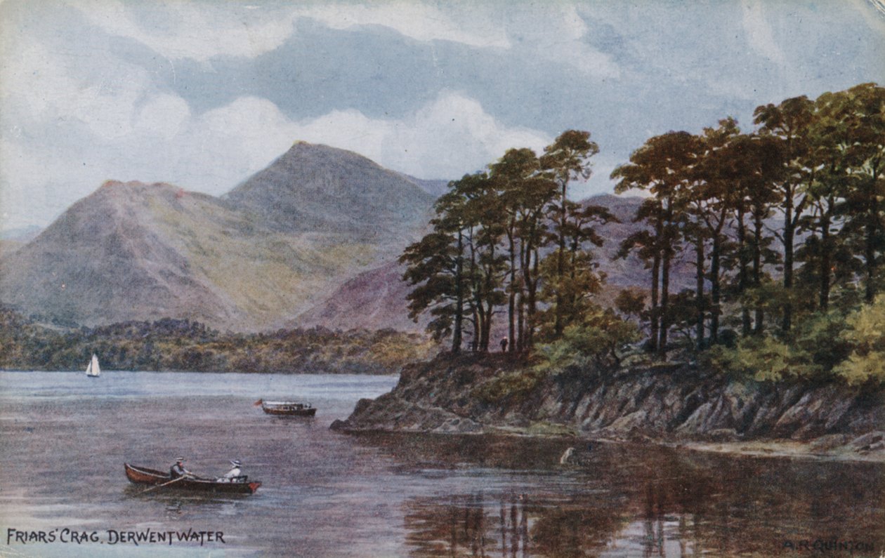 Bratrský útes, Derwent Water od Alfred Robert Quinton