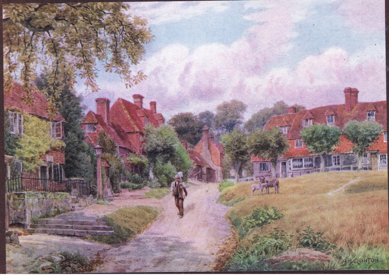 Groombridge, Kent, z The Cottages and the Village Life of Rural England vydané nakladatelstvím Dent & Sons Limited, 1912 od Alfred Robert Quinton