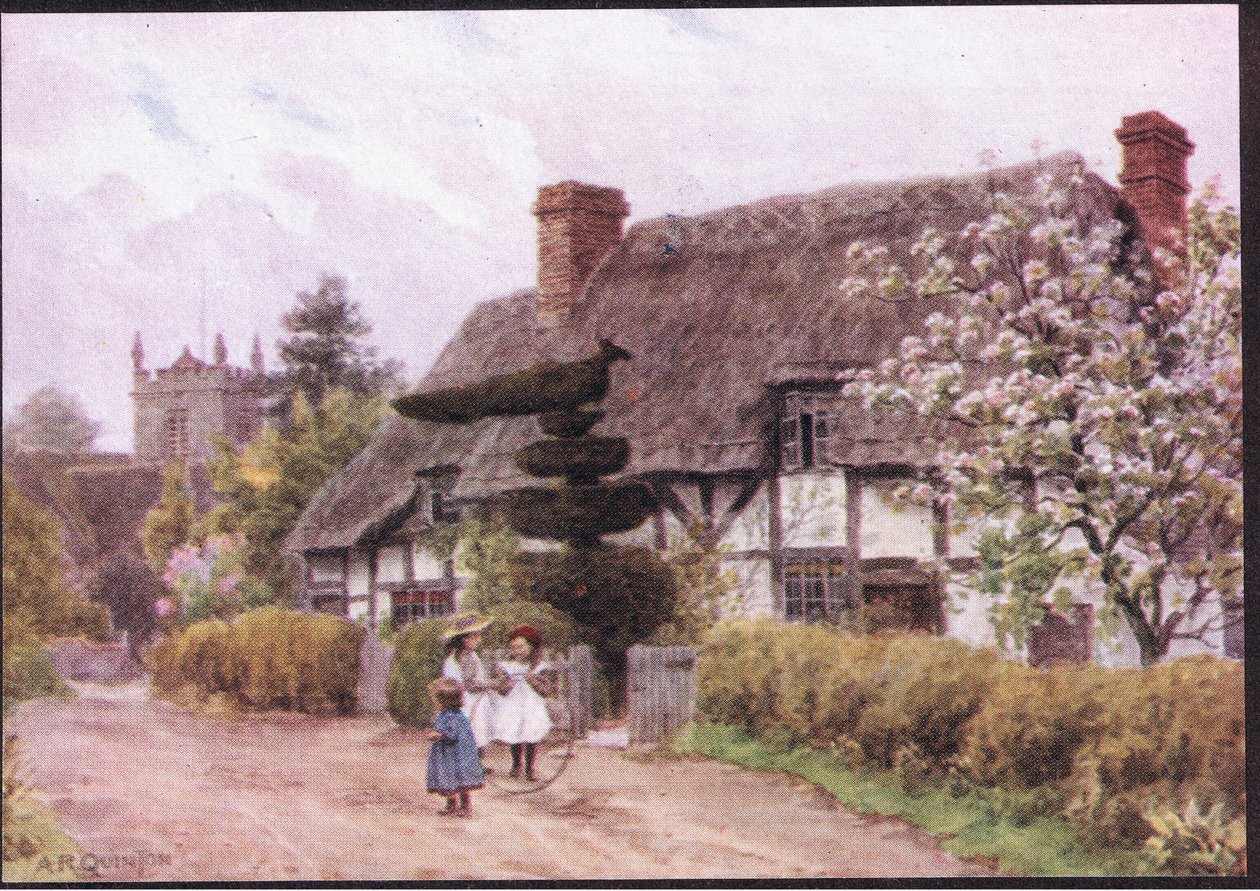 Norton, Nr Evesham, Worcester, z The Cottages and the Village Life of Rural England vydané nakladatelstvím Dent & Sons Limited, 1912 od Alfred Robert Quinton