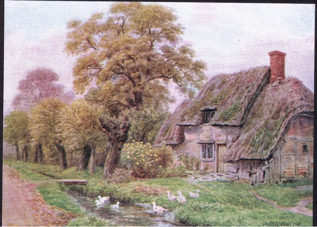 The Brook, Steventon, from The Cottages and the Village Life of Rural England vydané nakladatelstvím Dent & Sons Limited, 1912 od Alfred Robert Quinton