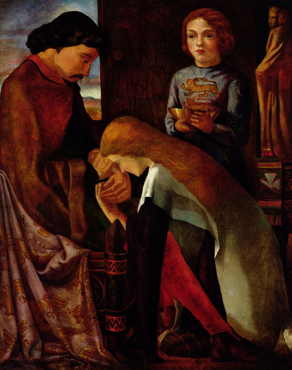 Král Edward I. (1239-1307) a Eleanor (1244-90) 1863 od Alfred Sacheverell Coke