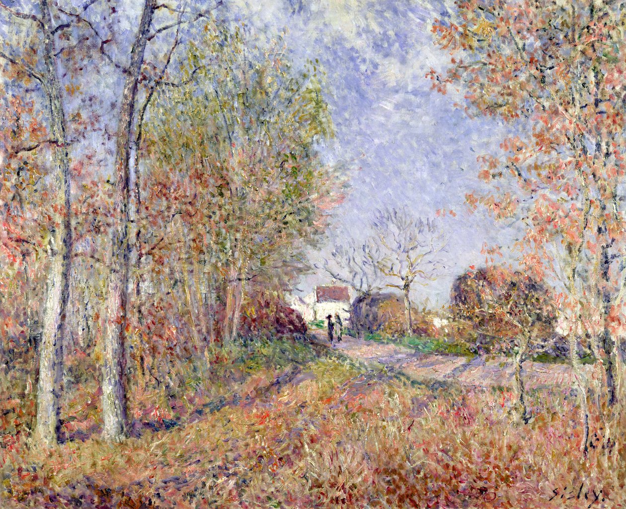 A Corner of the Woods v Sablons, 1883 od Alfred Sisley