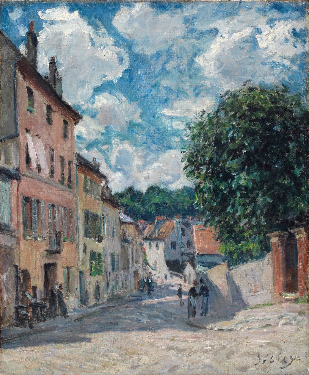 A Street, možná v Port-Marly, 1876 od Alfred Sisley