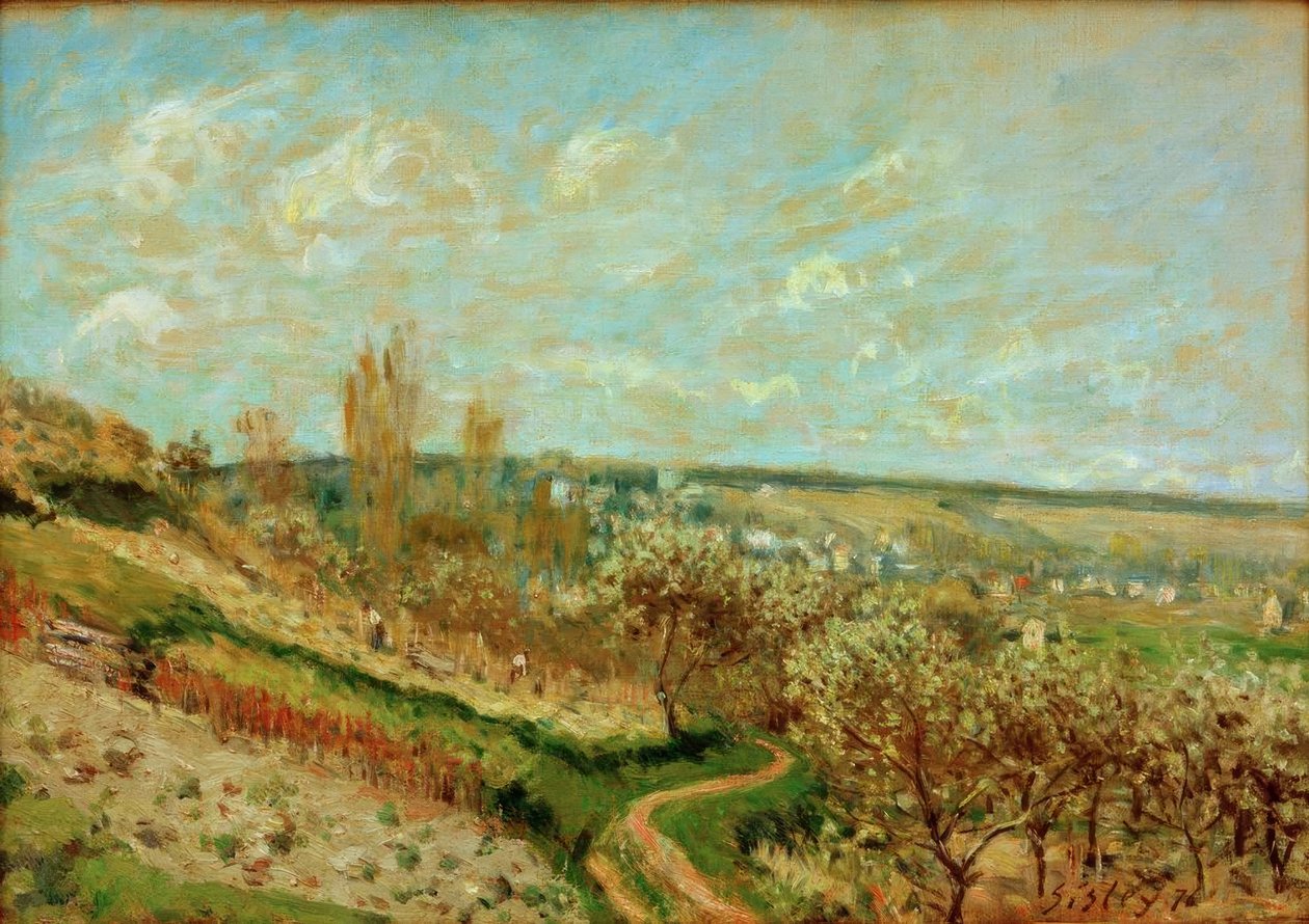 Jaro v Saint-Germain-en-Laye od Alfred Sisley