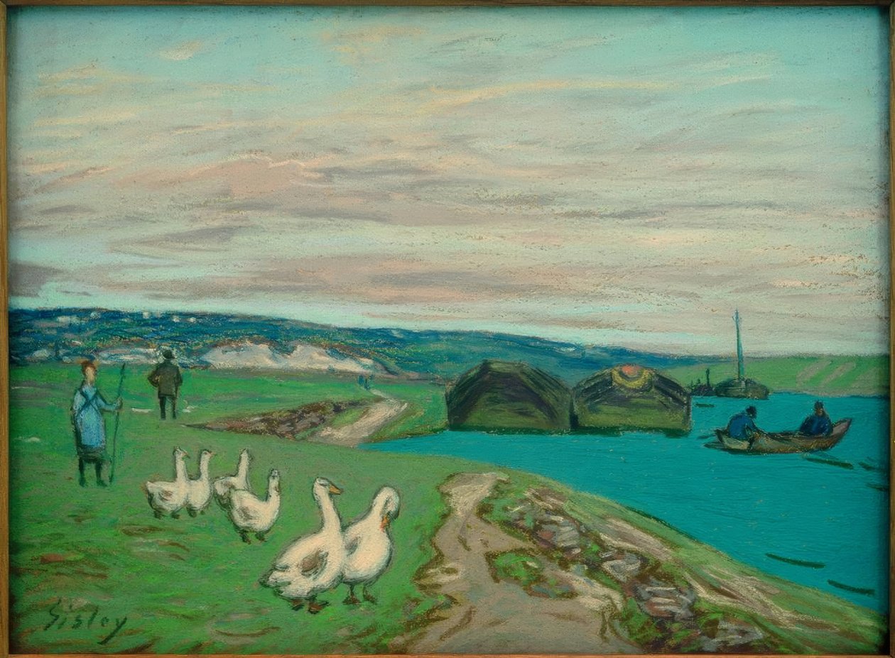 Strážce hus od Alfred Sisley