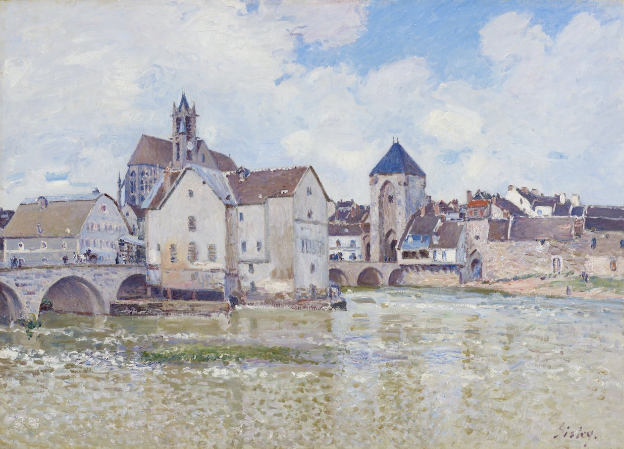 Moretův most, 1888 od Alfred Sisley