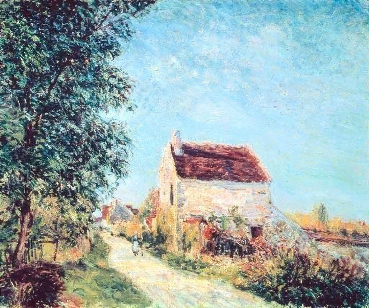 Vesnice Sablons od Alfred Sisley