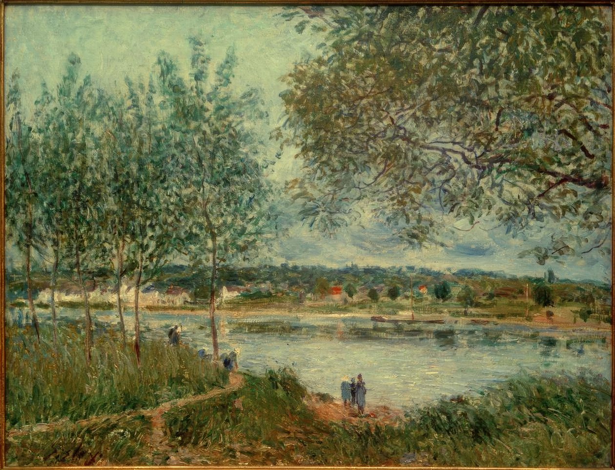 Cesta ke staré Přívozem od Alfred Sisley