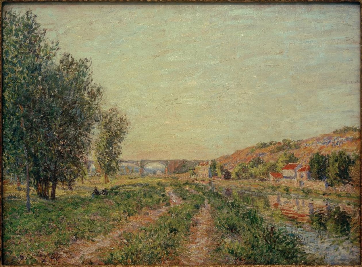 Krajina poblíž Moret od Alfred Sisley