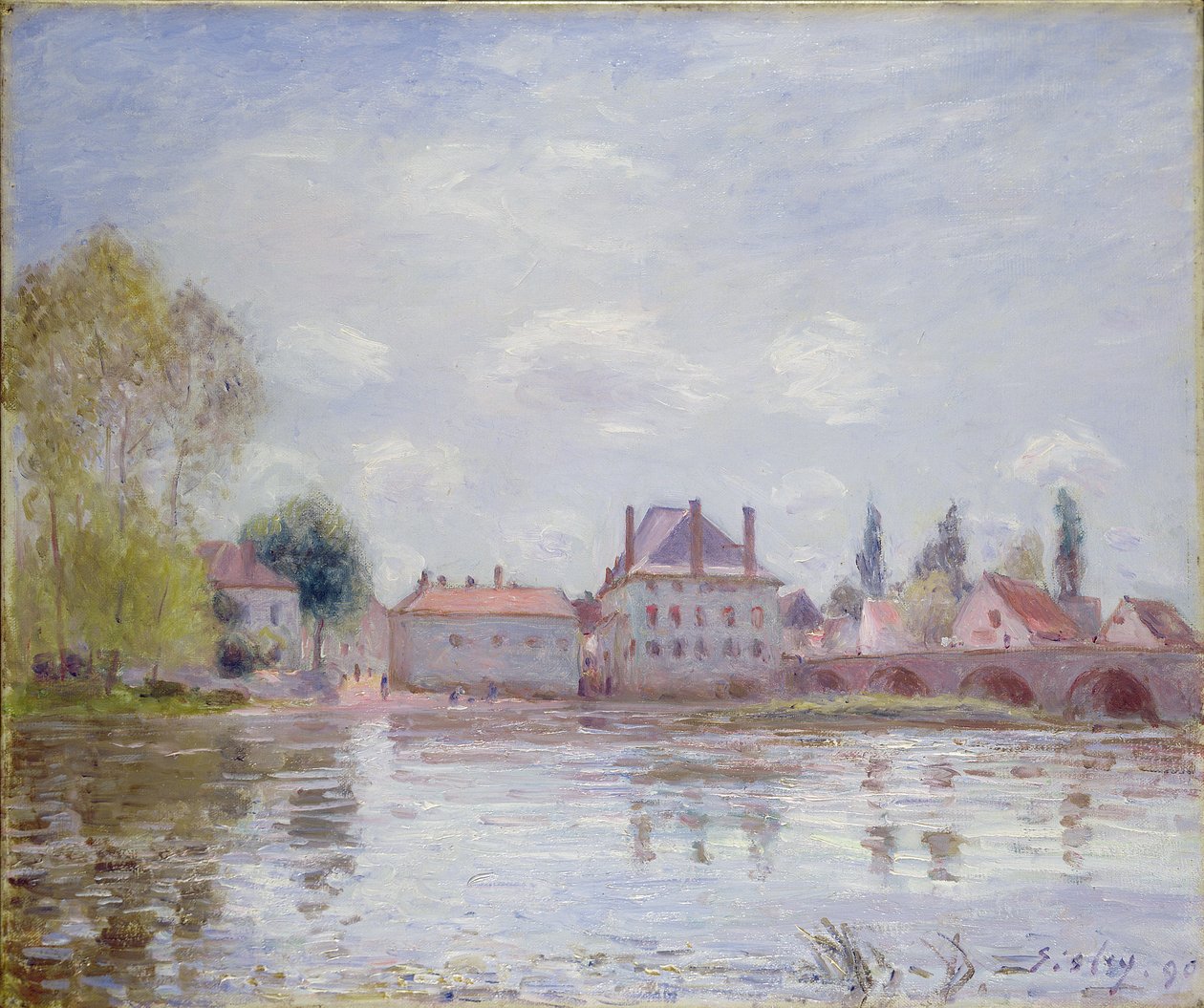 Most v Moret-sur-Loing, 1890 od Alfred Sisley