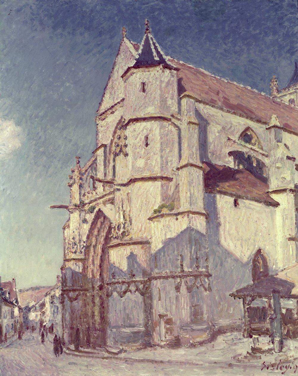 Kostel v Moretu, 1894 od Alfred Sisley