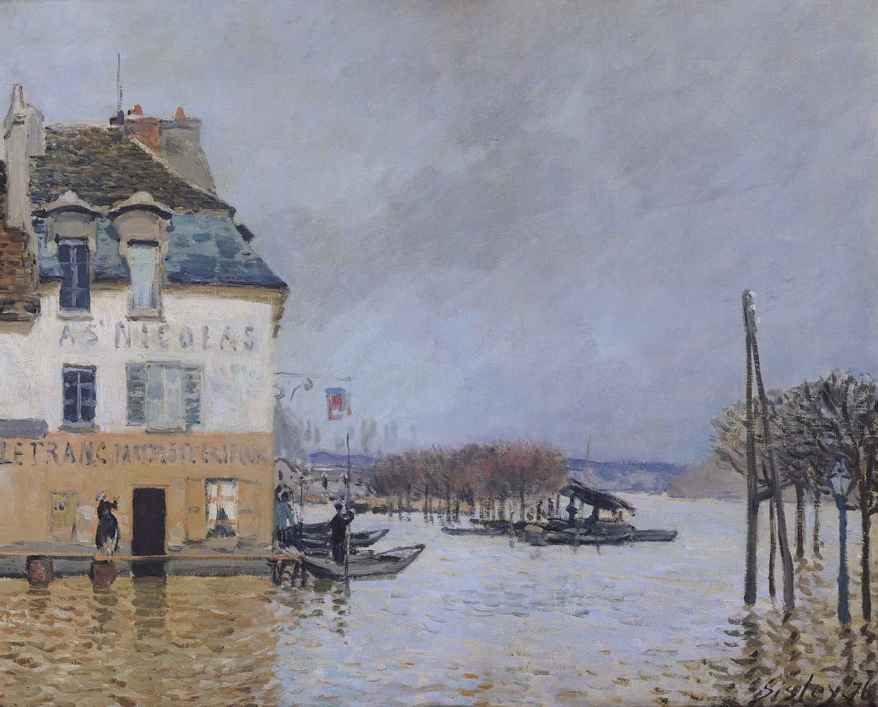 Potopa v Port-Marly, 1876 od Alfred Sisley