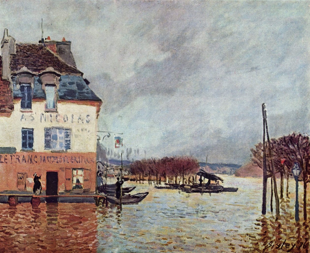 Záplavy v Port Marly od Alfred Sisley