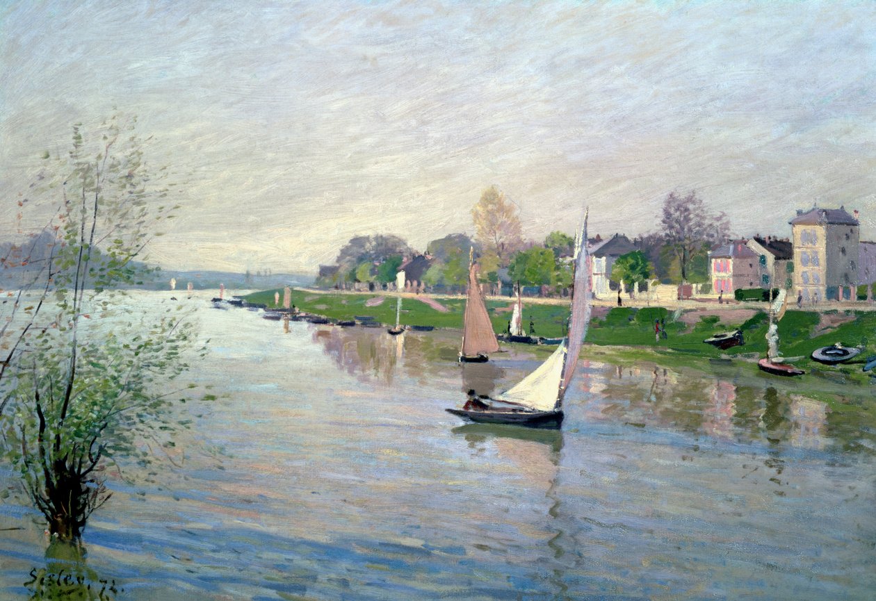 Seina v Argenteuil, 1872 od Alfred Sisley
