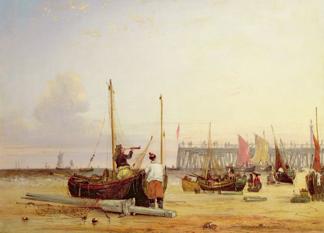 Yarmouth Jetty, ostrov Wight od Alfred Stannard