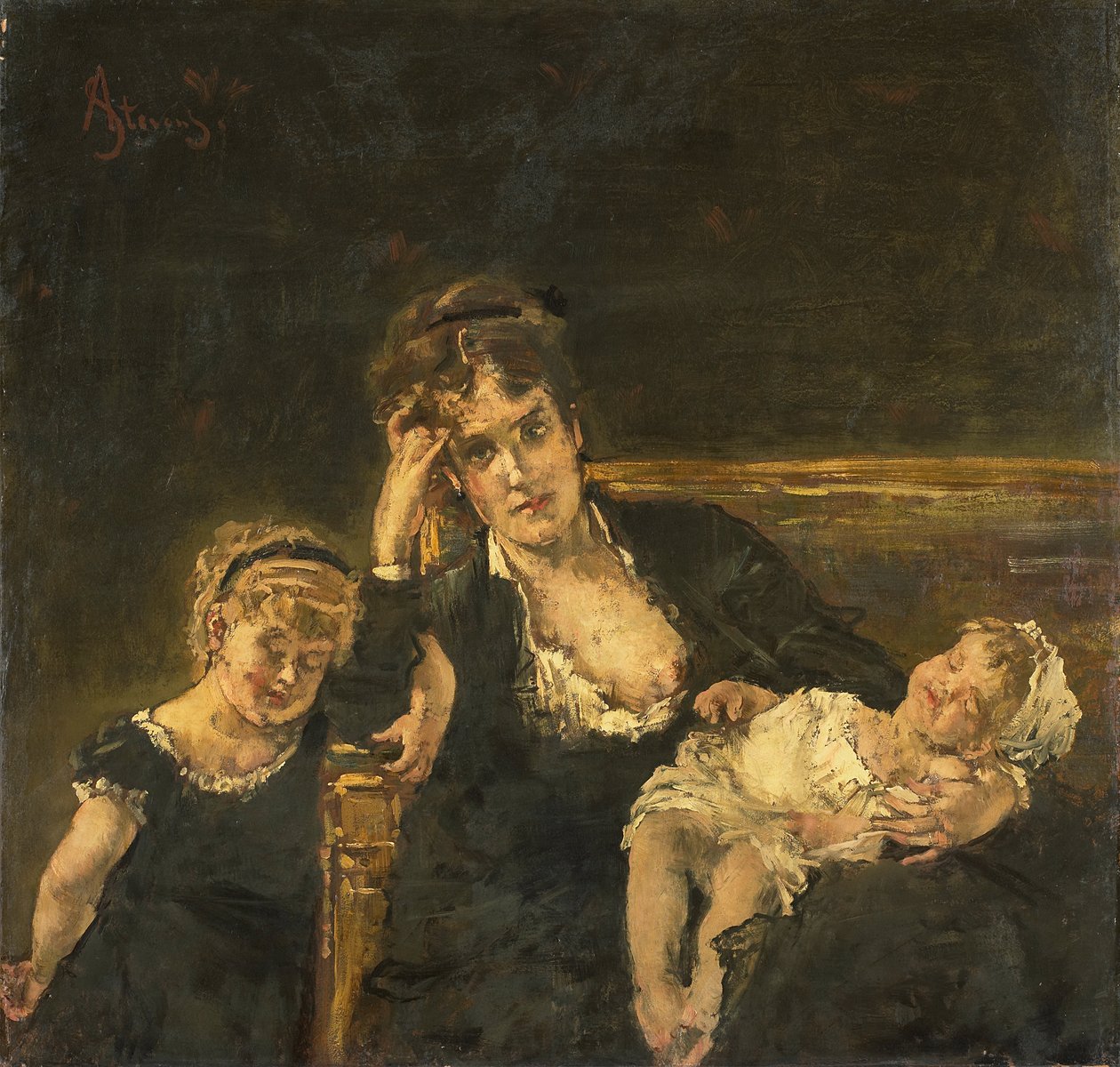 Vdova od Alfred Emile Stevens