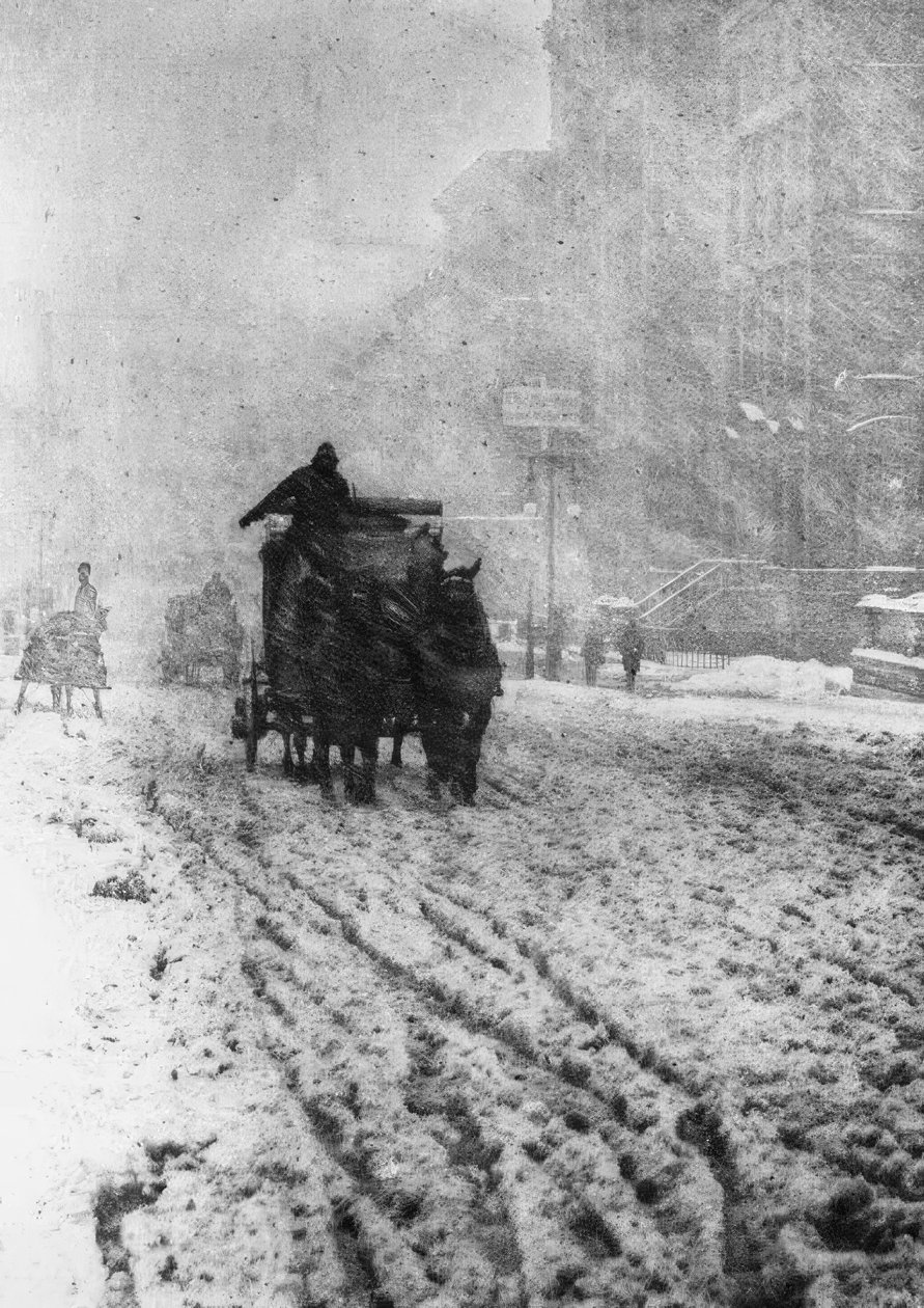 New York, Fifth Avenue / Snow Flurry od Alfred Stieglitz