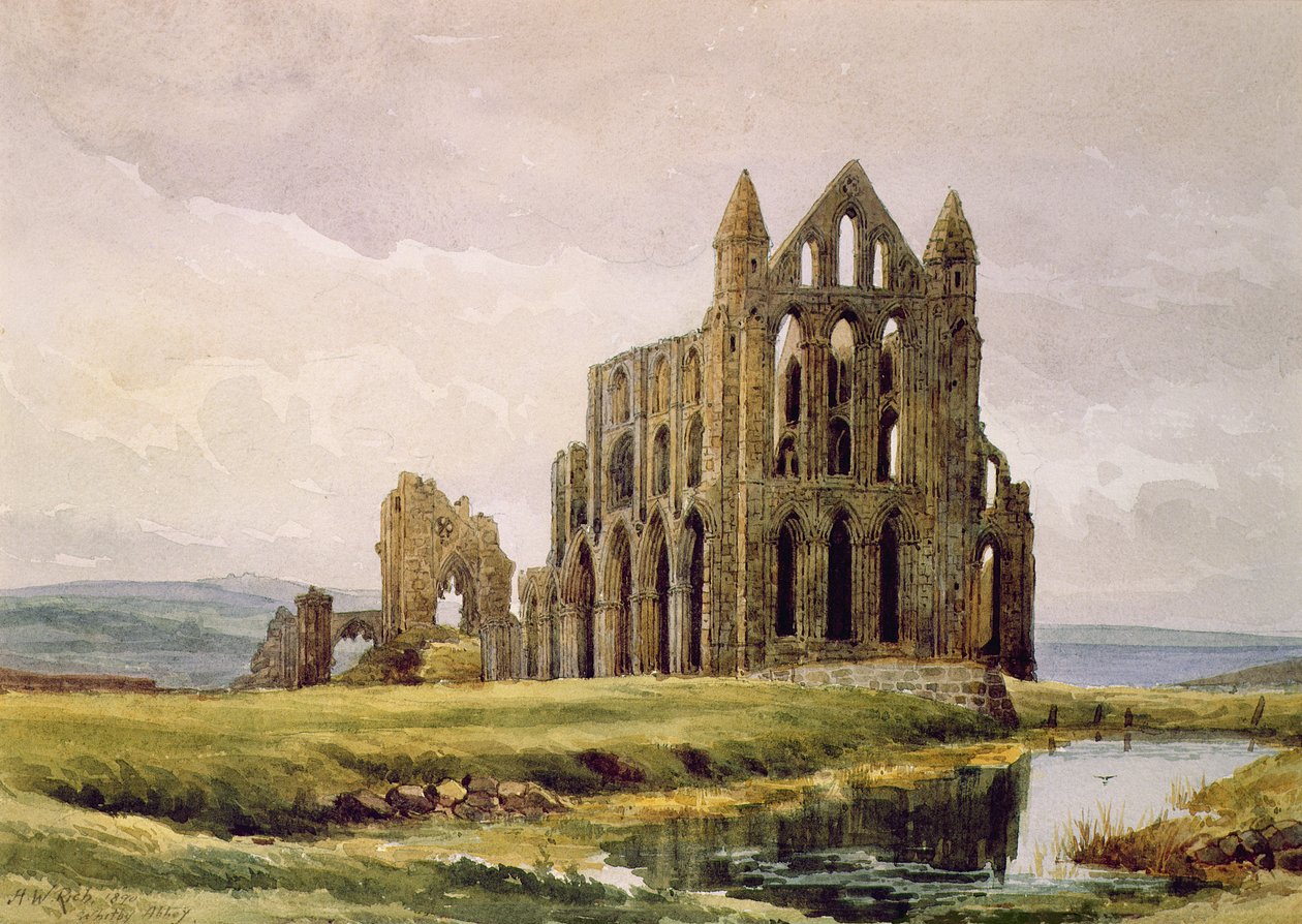 Whitby Abbey od Alfred William Rich
