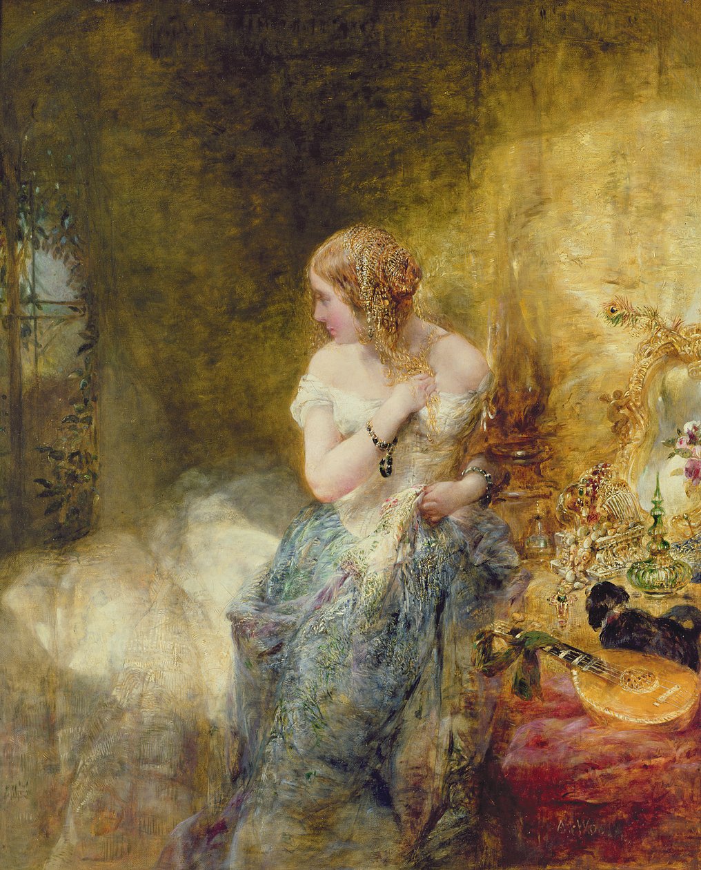 Budoár, 1860 od Alfred Woolmer