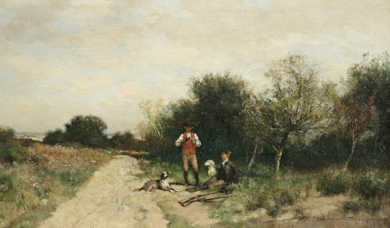 Lovci si dávají pauzu od Alfred Wordsworth Thompson