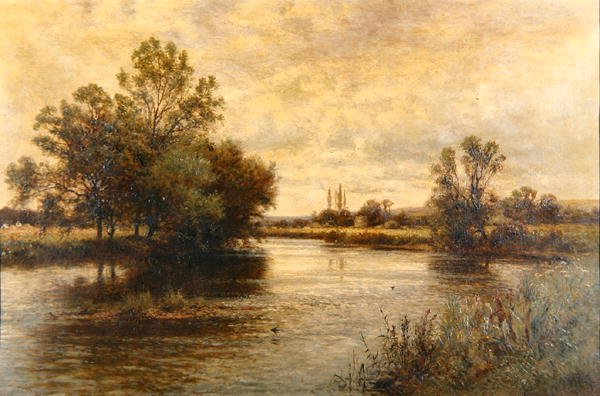 Penton Hook na Temži od Alfred Augustus Glendening