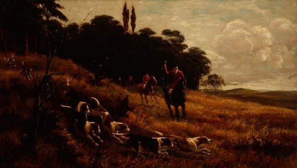Full Cry (olej na plátně) od Alfred Charles Havell