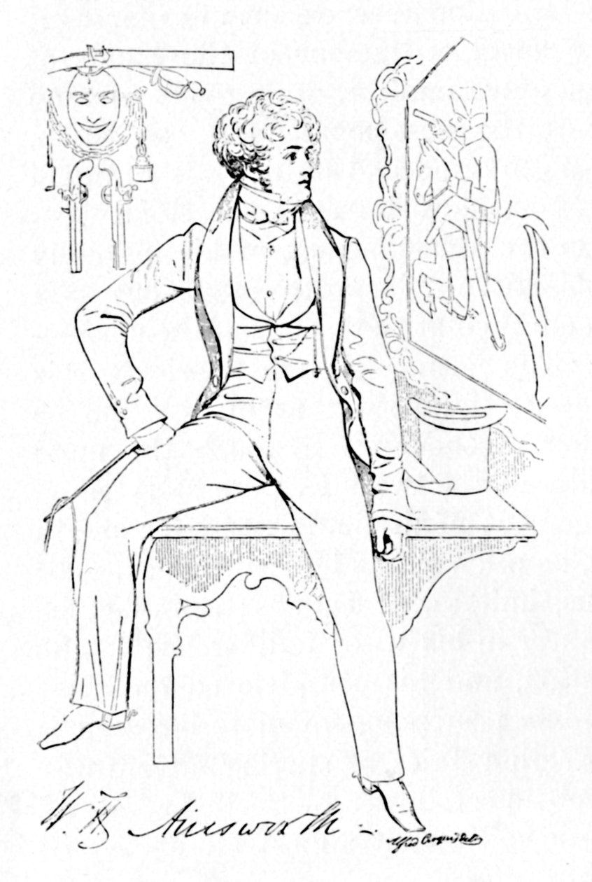 William Harrison Ainsworth, c1835, 1904 od Alfred Crowquill