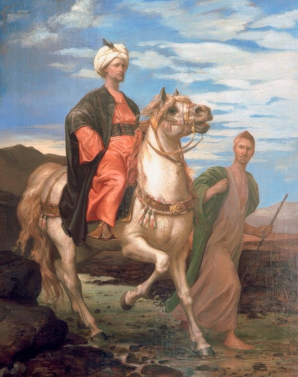 Jezdící orientální princ od Alfred Dedreux