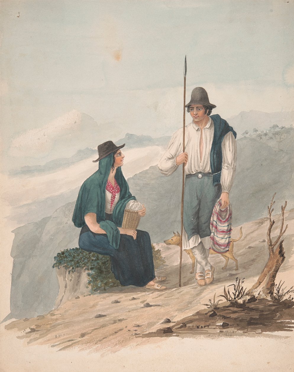 Muž a žena z Chasna-Tenerife od Alfred Diston