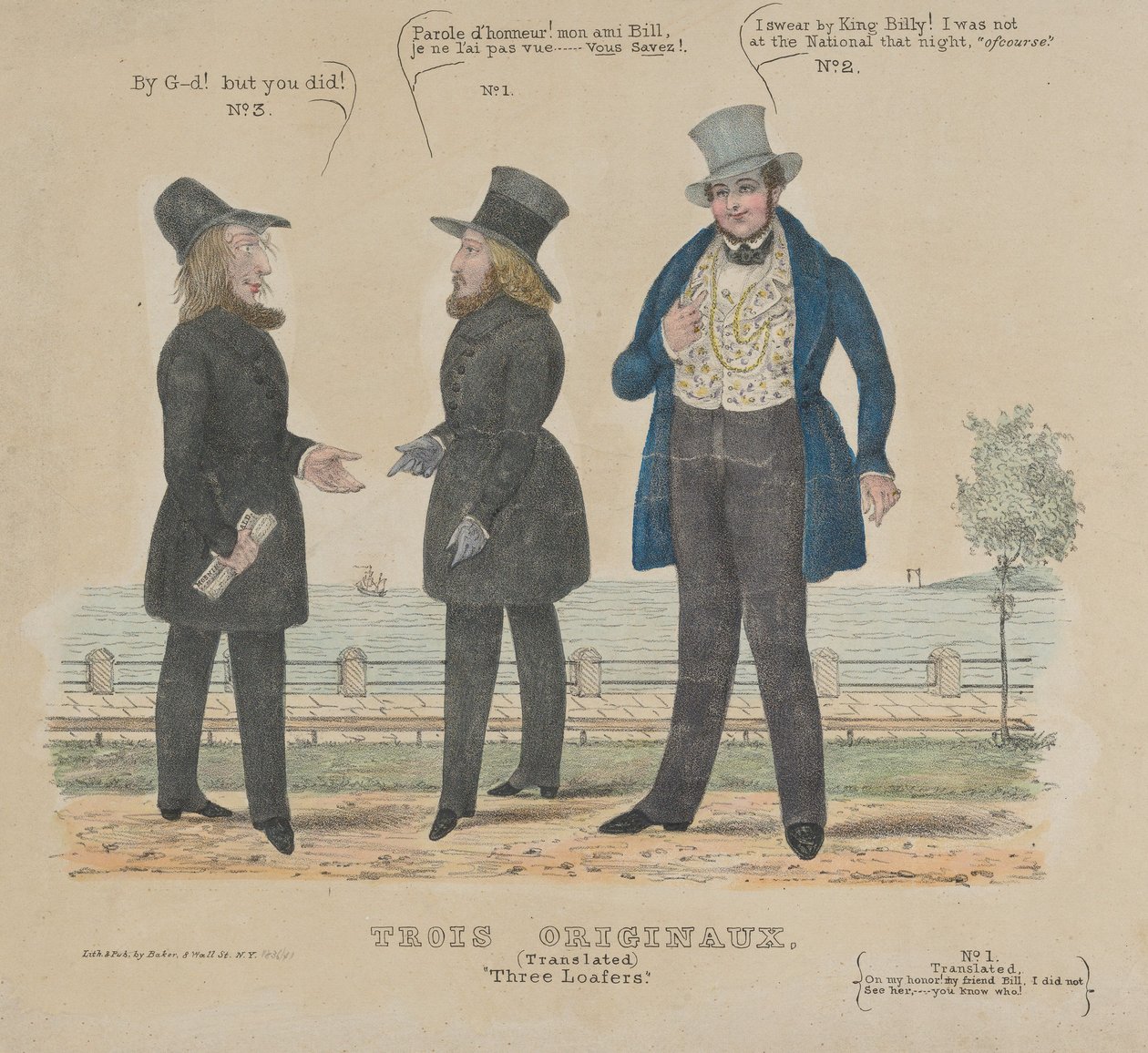 Tři povaleči Tři originály, 1836-41. od Alfred E. Baker