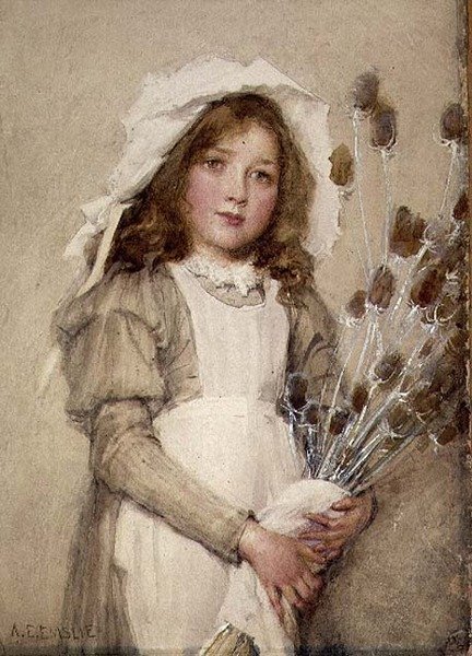 A Bunch of Teasels (wc) od Alfred Edward Emslie