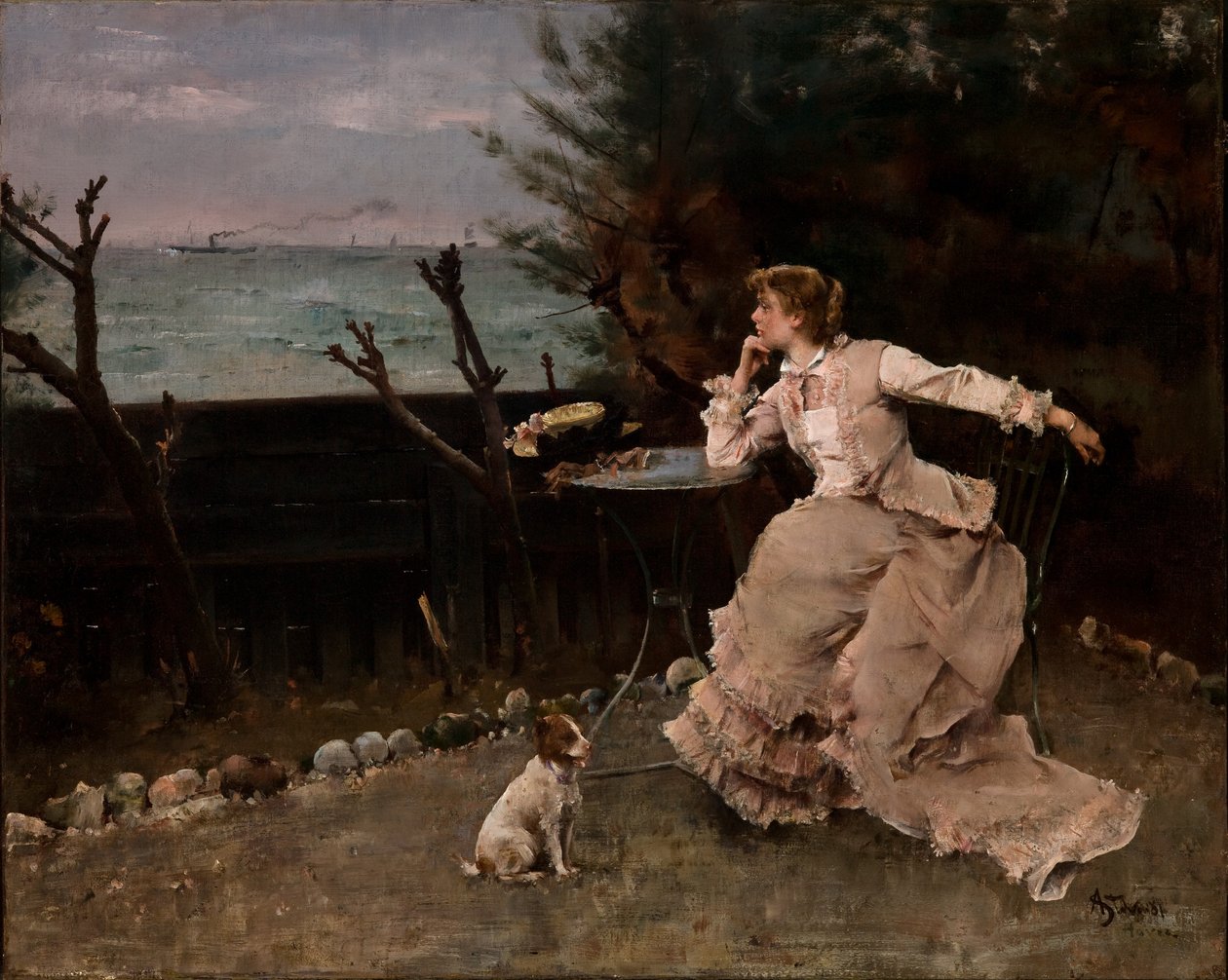 V hlubokém zamyšlení od Alfred Emile Stevens