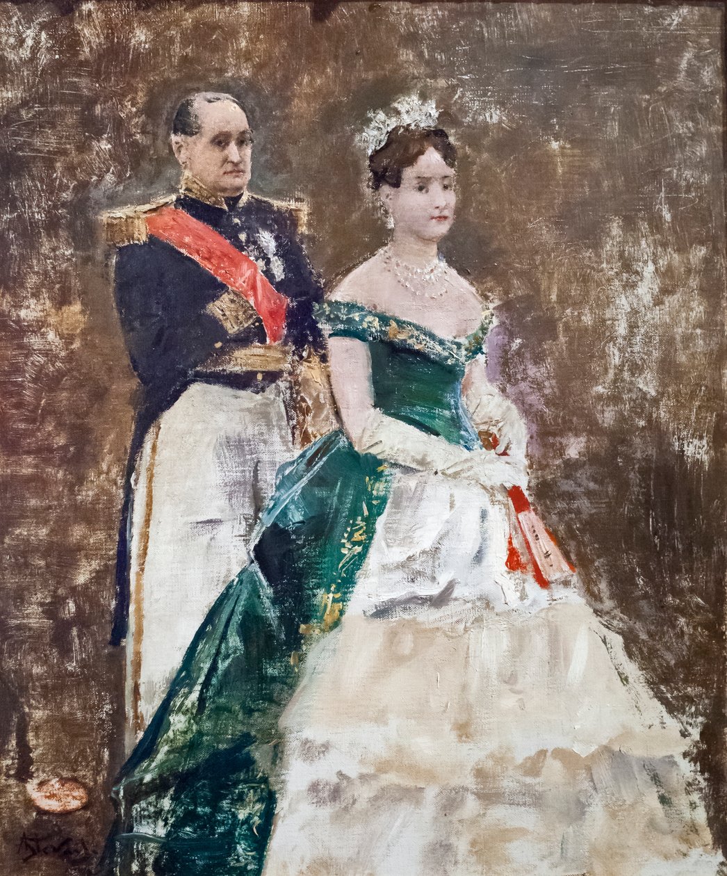 Jerome Bonaparte a jeho dcera Mathilde od Alfred Emile Stevens