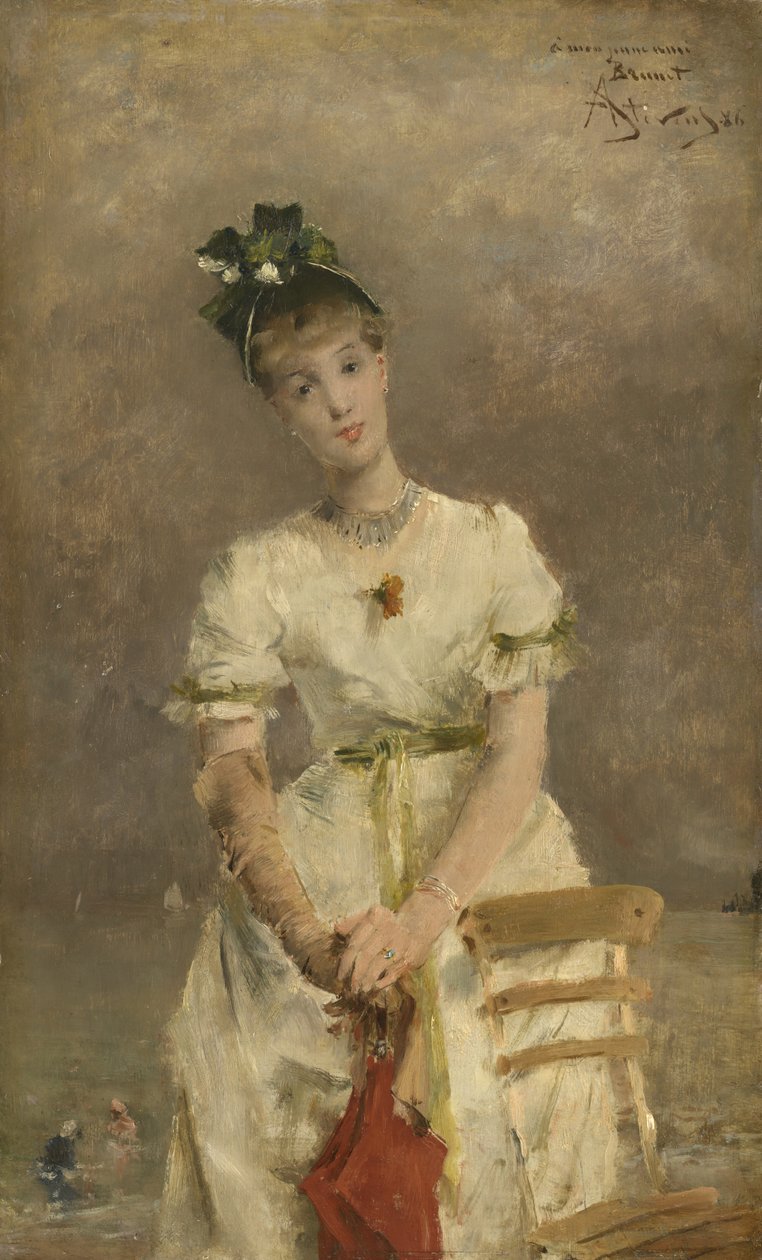 Mladá žena u moře, 1886 od Alfred Emile Stevens
